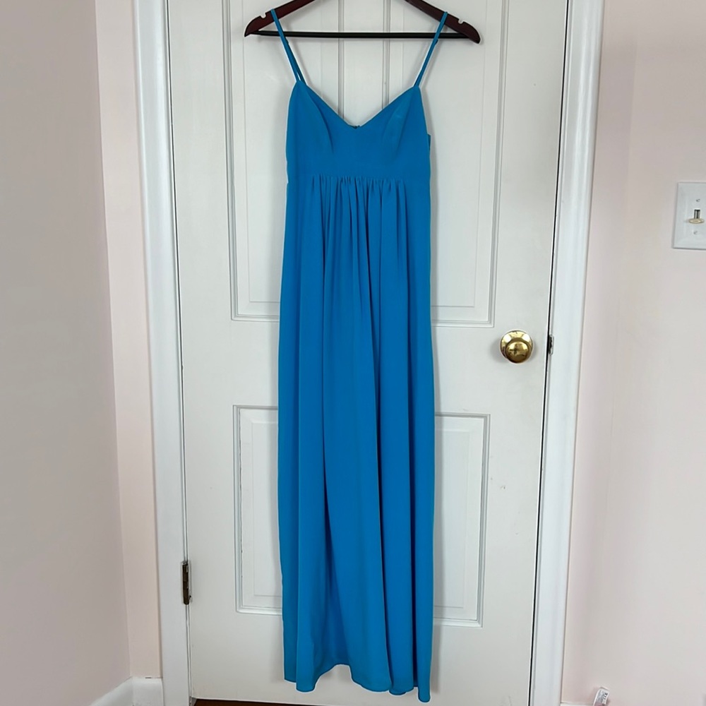 100% silk, lined maxi dress